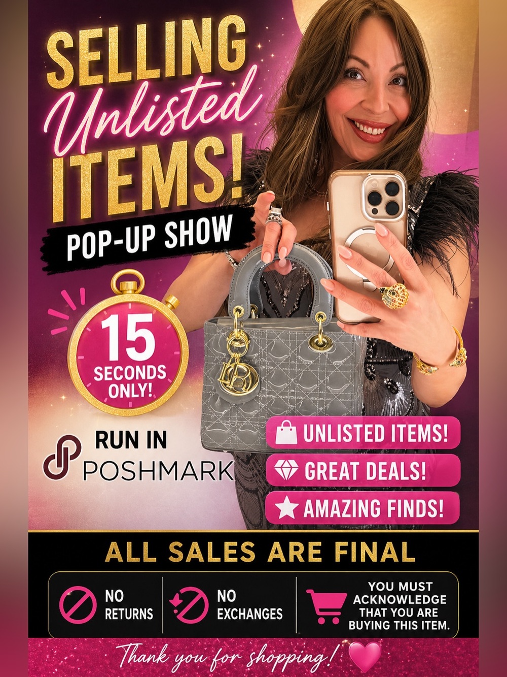 Unlisted sales item and all sales are fine no returns no exchange!